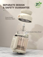 Auto Baby Food Maker, Glass Baby Food Mills, Baby Blender & Steamer and Puree Maker with Auto Cooking, Easy Cleaning, Dishwasher Safe, Cook at Home, Touch Screen Control