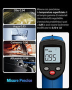 Infrared Thermometer Laser Temperature Gun, Digital Surface Heat Temp Gun Non-Contact for Cooking Food, Pizza Oven, Griddle Meat, Refrigerator, HVAC, Grill, Engine -58℉~986℉ (GM531)