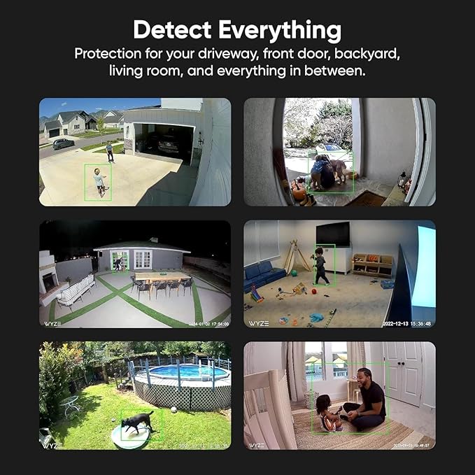 WYZE Cam v3, 1080P HD WiFi Wired Indoor/Outdoor Home Security Camera, Pet/Baby Monitor, Color Night Vision, 2-Way Audio, MicroSD Card Slot, Compatible with Alexa & Google - White