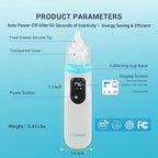 Mibest Nasal Aspirator for Baby - Electric Nose Suction for Baby - Booger Sucker for Toddlers - Electric Baby Nose Sucker with Anti-Backflow Patent - Ergonomic & Quiet - Waterproof Baby Nose Cleaner