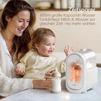 Bottle Warmer for Breastmilk, 11-in-1 Double Bottle Warmer Large Touchscreen with Night Light, Detachable for Easy Cleaning & Accurate Temperature Control, Timer, Milk Warmer for Baby