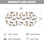 2 Pack Muslin Burp Cloths German Dogs Paw Prints White Cotton Baby Burp Cloths Extra Absorbent and Soft Thick Burping Cloth for Newborn Must Haves 22x11 Inch