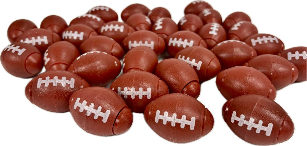 GIFTEXPRESS Football Fidget Spinners - 36 Piece Brown Color Kids 2" Party Favor Toys - Bulk Mini Foot Ball Stress Toy for Boys & Girls Birthday Gift