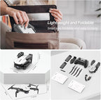 Drone With Camera 1080P for Kids And Adults, RC Quadcopter with Altitude Hold, Mini Drone With One Key Start, Waypoint Fly, Headless Mode, 3D Flip, 3 Speeds, Remote Control Drone for Beginners