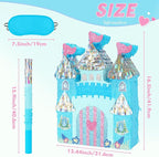 WERNNSAI Princess Castle Pinata - Ice Castle Pinata Blue Princess Party Decorations for Girls Birthday Party Game Magical World Birthday Party Decoration Supply Winter Fairy Party Game
