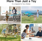 UranHub Drones for Kids 8-12, RC Drone with 720P HD FPV Camera,5 Lighting Modes/2 Batteries/3D Flip/3-Speed/Propeller Protection Cover, Cool Toys Gift for Kids and Beginners(Dark Brown)