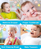 Baby Grooming and Healthcare Kit, Portable Baby Safety Care Set with Hair Brush Comb Nail Clipper Nasal Aspirator for Nursery Newborn Infant Girl Boy (25 in 1, Blue)