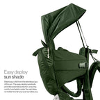 Vandra™ Forest - Scandinavian Hiking Baby Carrier Backpack - Gravity Lock™ Hard-Shell Frame - Nest Child Carrier for Toddler & Kids - Dust Bag, Alu Tag & More Included