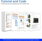 Freenove 4WD Car Kit with Remote (Compatible with Arduino IDE), Line Tracking, Obstacle Avoidance, Wireless Control App, Ultrasonic Sensor Motor Servo