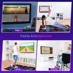 Music Dance Mat for Kids & Adults,Ideal for Fitness Dance Games,64GB Memory Card,899 Games,75 Music Videos,650 Songs.for TV use,Made of Premium Flannel,a Luxurious Gift for Children