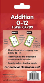 Teacher Created Resources Addition 0-12 Flash Cards (EP62033)