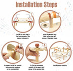 Kids Drum Set - Montessori Toys for 2 Year Old Boy Girl Birthday Gifts, 11 in 1 Wooden Musical Instruments for Toddlers 2-3, Musical Activity Table Preschool Learning Toys for Baby 18+ Months