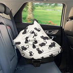 Binienty Cozy Car Seat Covers for Baby Boys Girls,Cartoon Cat Stretchy Infants Carseat Canopies Breathable Soft Infants Stroller Cover Baby Shower Gifts