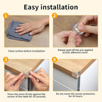 40 Pack Corner Protector Baby, Spherical Shapes Baby Proof Corners and Edges, Clear Table Corner Covers Baby, Baby Corner Protector Guards, Corner Guards for Table Edges & Sharp Corners