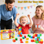 LovesTown 28 PCS Magnetic Blocks for Kids, Magnegtic Building Cubes for Toddler Preschool Montessori Educational STEM Toys for Boys Girls Ages 3 4 5 6 7 8