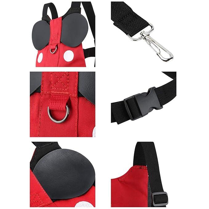 Backpack Leash for Toddlers 1–4 – Cute & Adjustable Toddler Safety Harness Leash for Baby Boys and Girls, Perfect for Disney Trips, Airports, Parks, Zoos & Crowded Places