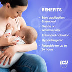 16CT Hydrogel Nipple Pads for Breastfeeding with Lanolin - Cooling Sore Nipple Gel Soothing Pads - Breast Feeding Essentials for Moms by Livaclean Health