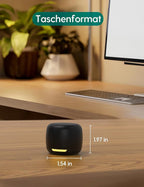 Babelio White Noise Sound Machine, Night Light, Mini and Portable, 15 Non-looping Sounds, Timer, Memory Function, for Adults Baby, Travel