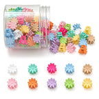 Mini Flower Hair Clips, Baby Hair Clips Mini Claw Clips Cute Jaw Clips Hair Pins Hair Barrettes Toddler Hair Accessories for Women Girls Kids Teens 100Pcs Colorful