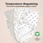 Baby Swaddle Sleep Sacks with Zipper - 3-Pack Swaddles for Newborns 0-3 Months, Infant, Baby Girls, Boys, Soft & Durable Newborn Sleep Sack, Easy Diaper Change Swaddling Blanket (The Wild)