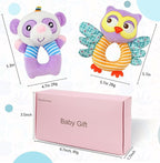 BLOOBLOOMAX Sock rattles for Babies 0-24 Months Baby Animal Foot Finder Educational Toys