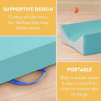 Contoured Changing Pad, Baby Essentials, Seafoam/Light Grey