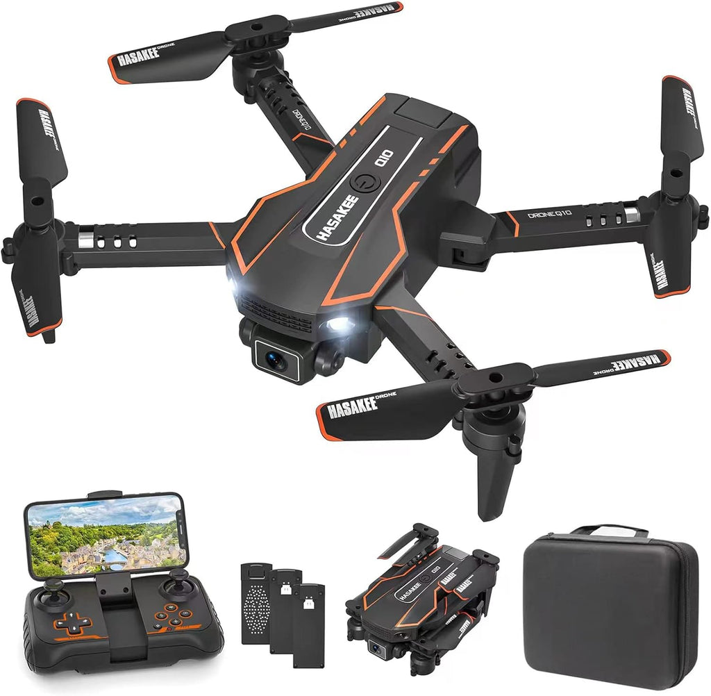 AVIALOGIC Mini Drone with Camera for Kids, Remote Control Helicopter Toys Gifts for Boys Girls, FPV RC Quadcopter with 1080P Live Video Camera, Gravity Control, 3 Batteries, Carrying Bag