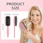 Curl Defining Brush, Curly Hair Brush, Slick Back Hair Brush, For Combing and Shaping Curls in All Hairstyles to Reduce Pulling (Pink)