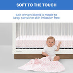 Delta Children Fitted Crib Sheets for Girls and Boys - Crib Sheet for Standard Crib and Toddler Mattresses - 28x52 Inch (Pack of 3), Pink Floral