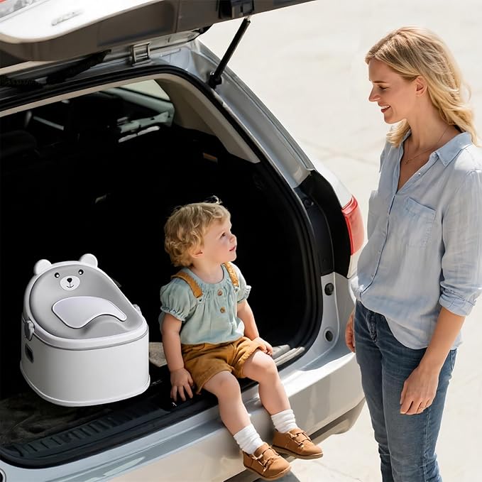 3-in-1 Toddler Potty Training Toilet for Boys & Girls - Convertible Potty Chair with Step Stool for Toddlers 1-3, Anti-Slip Design Toddler Toilet Seat - Removable & Easy to Clean