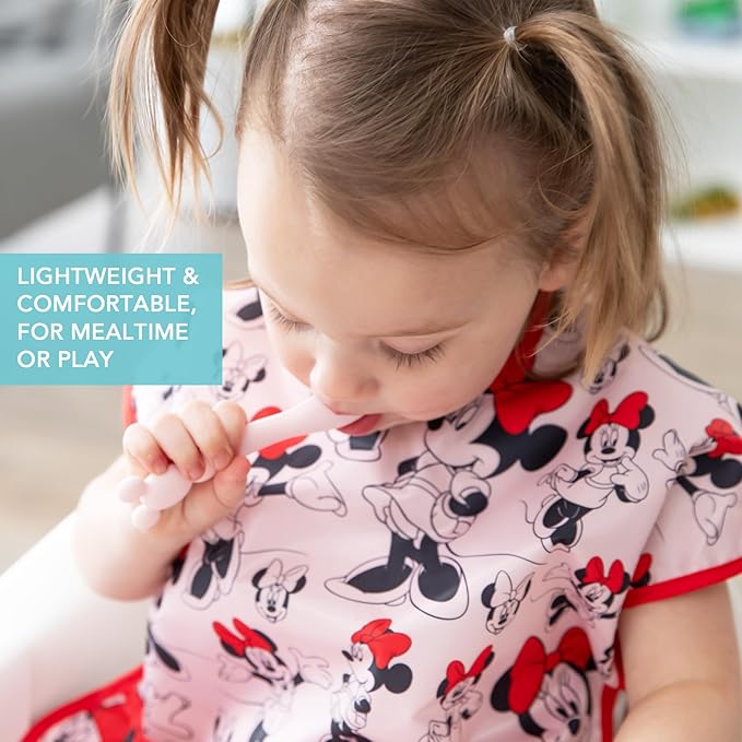 Bumkins Bibs - Toddler Bibs, Waterproof, Large for 1-3 Years, Short Sleeve