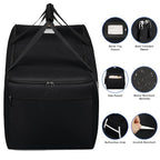 Infant Car Seat Travel Bag for Airplane Compatible with All Nuna Pipa Car Seat and Base,Chicco KeyFit 30 and Base, Padded Car Seat Bags for Air Travel,Car Seat Gate Check Bag with Side Pocket, Black