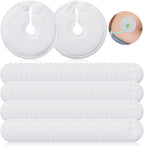 100 Pieces G Tube Pads G Tube Button Covers Peg Feeding Supplies Feeding Pads Holder Peritoneal Abdominal Soft Absorbent Button Covers Holder for Nursing Care