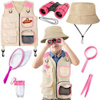 Kids Explorer Kit & Bug Catcher Kit, Kids Camping Gear for Kids, Outdoor Exploration Set with Vest & Hat, Ideal Outdoor Camping Adventure Toys for Ages 3 4 5 6 7 8 Boys Girls