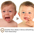 Mamas Teether: Teething Roller, Teething Roller All Natural for Babies, Teething Relief Roller, Contains Chamomile and Rose Essential Oils, Essential Oil Massage Roller - Natural Gentle (1pcs)