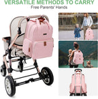 Diaper Bag Backpack with Changing Station, Baby Diaper Bag Organizer for Moms Dads Large Baby Changing Bags