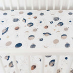 Little Unicorn Premium Crib Sheet | Breathable & Super-Soft Muslin Fabric (Planetary)