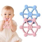 2 Packs Teething Toys for Babies 3-12 Months, Pain Relief Silicone Baby Teethers 6 to 12 Months, Easy-to-Hold BPA-Free Teething Toys, Infant Chew Toys, Soft Textures for Comfort
