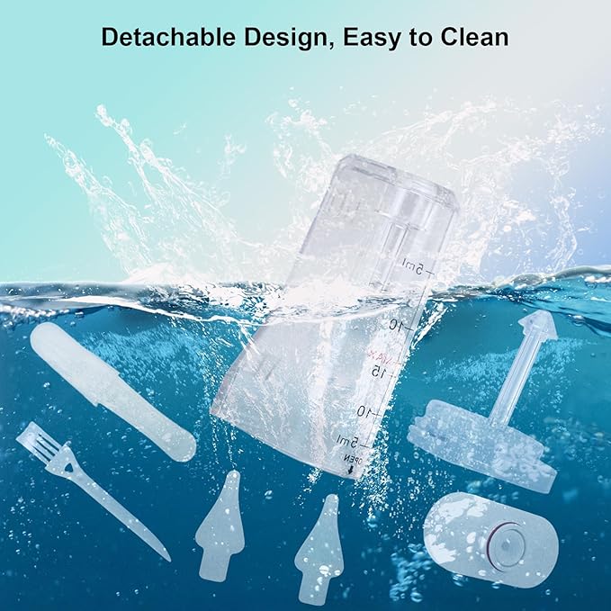 Nasal Aspirator for Baby, 9-Levels Suction Rechargeable Baby Nose Sucker with Waterproof Pump, Snot Sucker for Baby with Storage Compartment, 70KPA Baby Nasal Aspirator with Music& Tip-Light