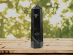 Amazing Gemstone Large Nuummite Crystal Towers ~ Natural Healing Crystal Point Obelisk for Reiki Healing and Crystal Grid (5.5 to 6 INCH)