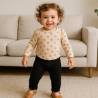 SOBOWO Baby Girl Leggings Pants Toddler Girls Solid Ribbed Pants 3 Pack Ruffle Bottoms Trouser Fall Winter Clothes 9M-3T