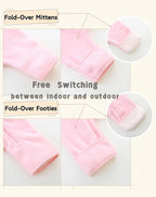 Newborn Baby Fleece Jumpsuit Girls Boys Winter Hooded Coverall Romper Cute Baby Snowsuit Clothes