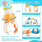 Jollybaby Musical Bassinet Stroller Crib Mobile Toy for Baby 0-6-12 Months, Infant Clip On Arch Hanging Toy with Music, Montessori Sensory Nursery Mobiles Attachment Toy for Newborn Gift - Starfish