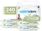 WaterWipes Sensitive+ Baby & Toddler Wipes, 3-In-1 Cleans, Cares, Protects, 99.9% Water, Textured Clean, Unscented & Hypoallergenic, 240 Count (4 Packs)