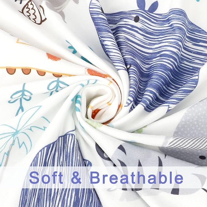 Hooyax Baby Lounger Slipcover for Newborns, Removable Infant Floor Seat, Padded Lounger Cover with Animal Design