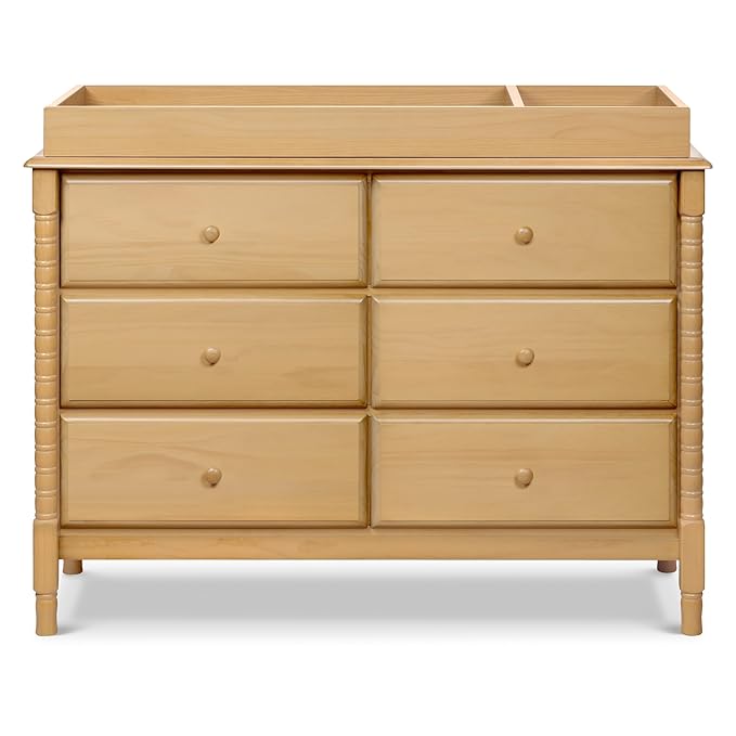 DaVinci Jenny Lind Spindle 6-Drawer Dresser in Honey