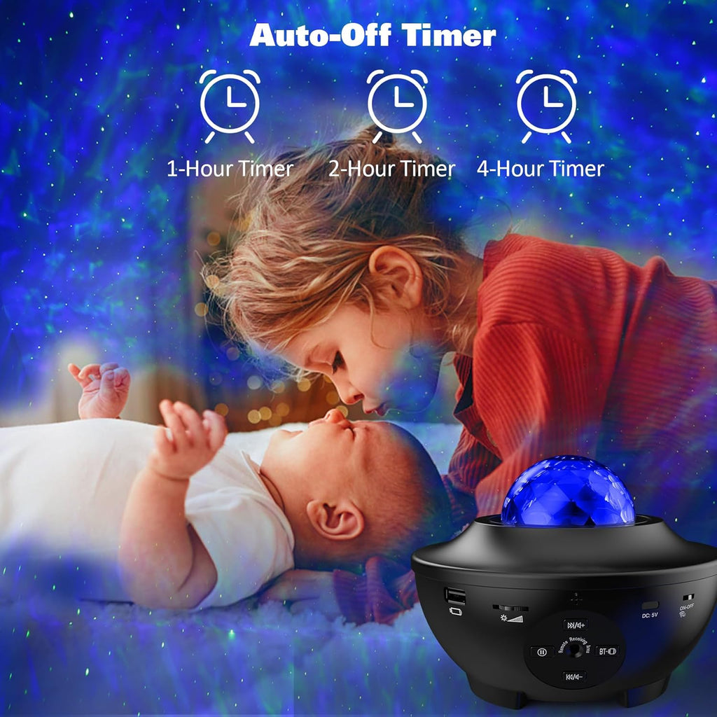 Galaxy Projector,Star Projector for Bedroom,Night Lights with White Noise, Bluetooth Speaker,Timer and Remote,Star Night Light for Adults Bedroom Decoration,Gifts for Kids,Living Room Decor