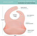 Loulou Lollipop Soft, Waterproof Silicone Feeding Bib
