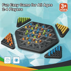 Chain Triangle Chess Game, Geometric Chess Game, Board Games for Family Night, Family Games for Kids and Adults, 2 to 4 Players