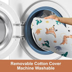 Nursing Pillow, Ergonomic Support Breastfeeding Pillow for Easier Breast Feeding and Bottle Feeding, Baby Feeding Pillow with Machine Washable Cotton Cover (Dinosaur)